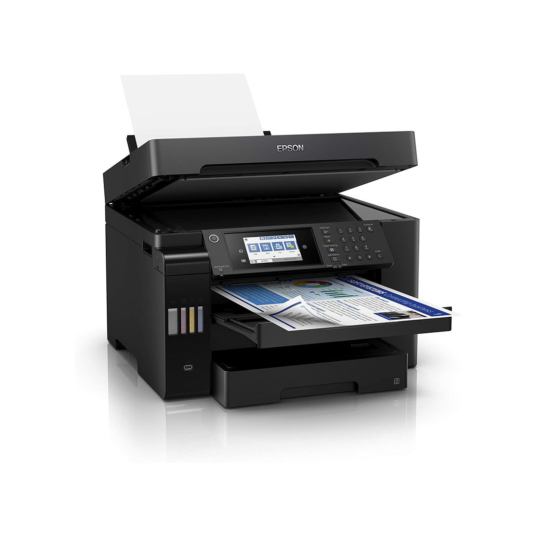 Imprimante Epson Multifonction EcoTank Couleur A3+ L15160 réservoir WiFi-LAN 32ppm Recto Verso Chargeur + Fa image 2